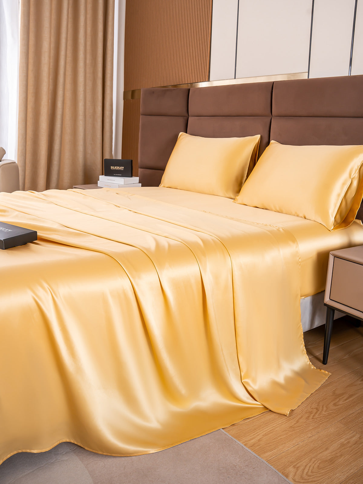 [Champagne] SilkSilky-NL 19Momme Bedding Set 003