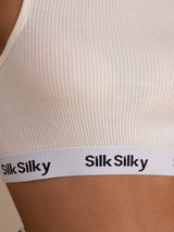 [Wit] SilkSilky-NL Sleeveless Crew Neck Cami-Top 006