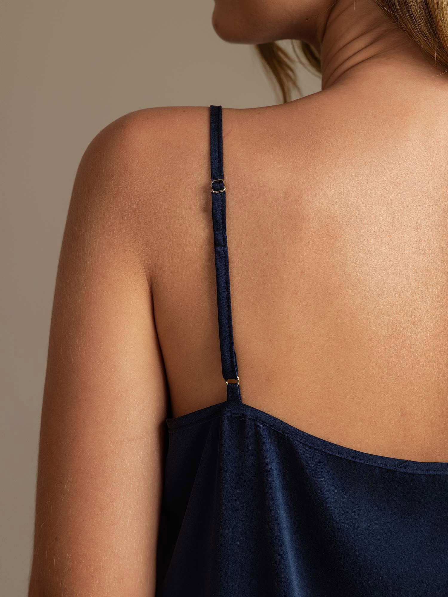 [Donkerblauw] SilkSilky-NL 19Momme Zijde Camisole Set 004,