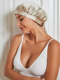 SilkSilky NL Pure Silk Sleep Cap Beige 001