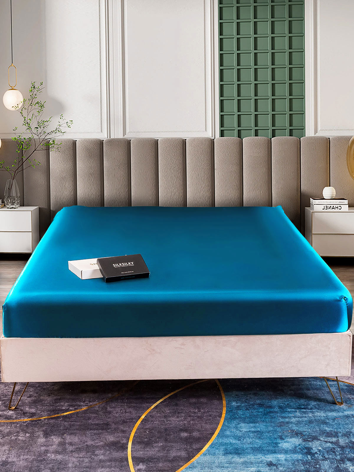 [Koningsblauw] SilkSilky-NL 25Momme Sheet 002