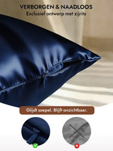 [Donkerblauw] SilkSilky-NL 30Momme Pillowcase 006