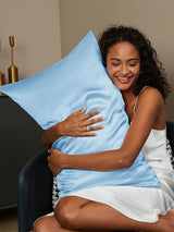 [Lichtblauw] SilkSilky-NL 19Momme Pillowcase 002