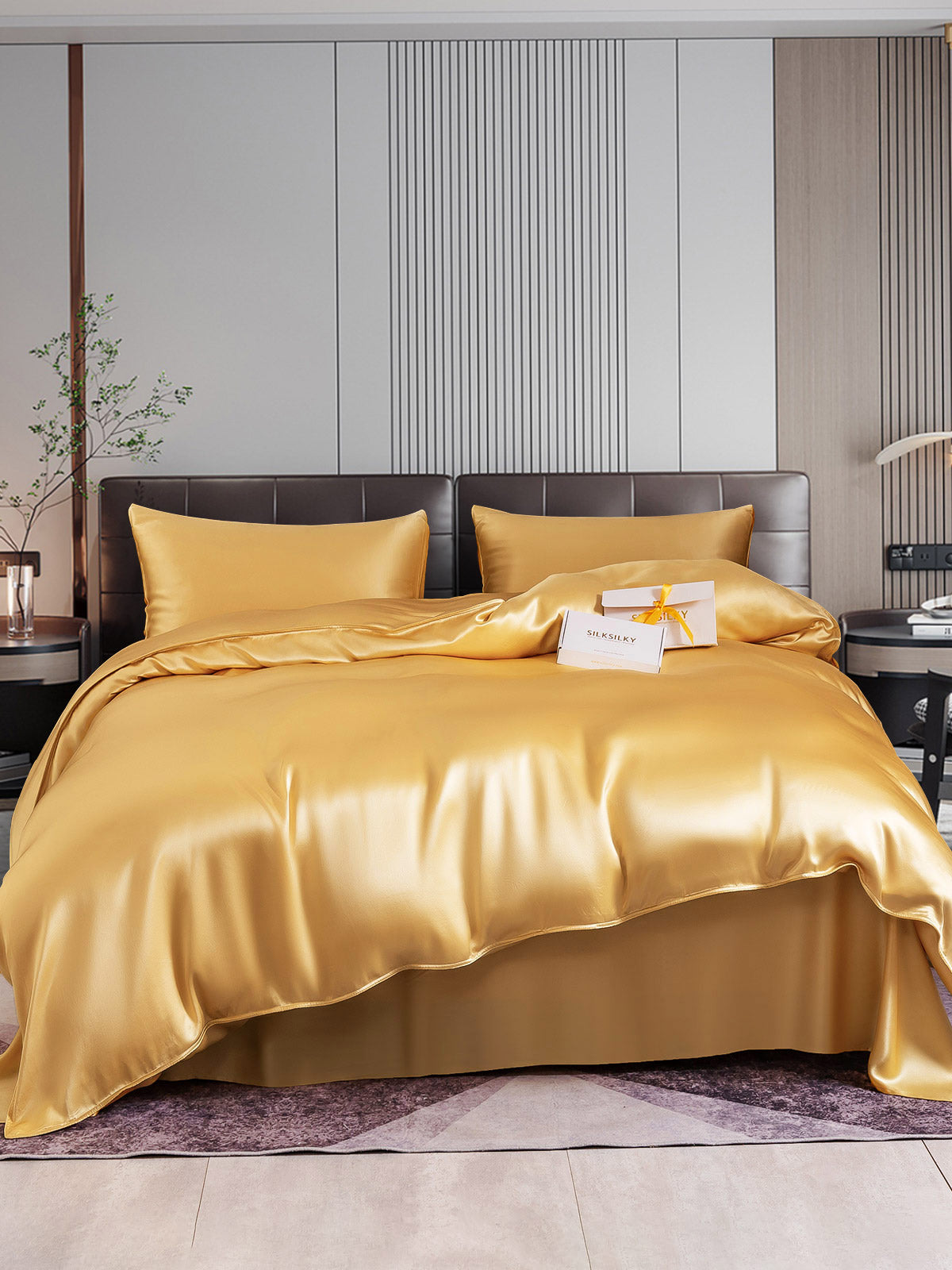 [Champagne] SilkSilky-NL 22Momme Bedding Set 001