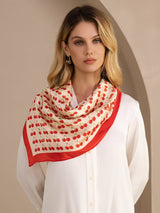 [Beige Kers] SilkSilky-NL Scarf 005