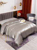 SilkSilky NL 19Momme Pure Silk Duvet Cover Grijs 004