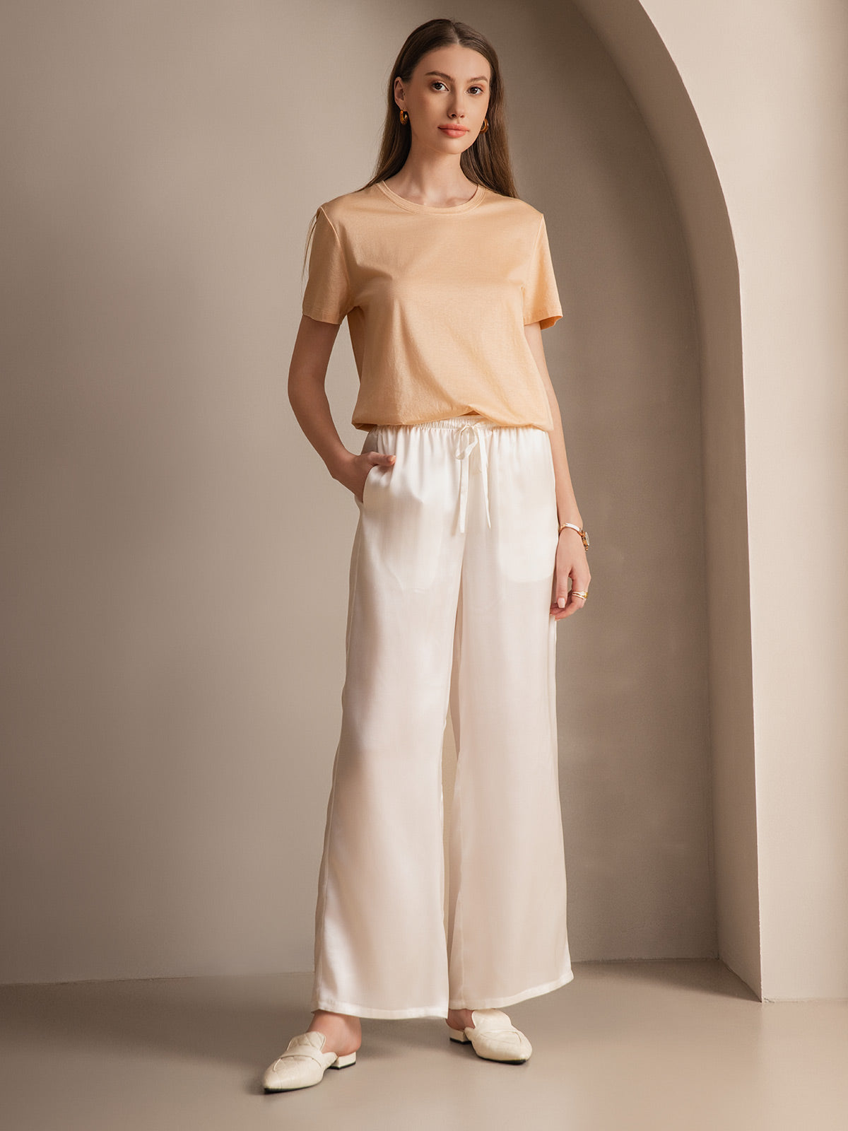 [Wit] SilkSilky-NL Womens Pants 002