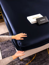 [Donkerblauw] SilkSilky-NL 22Momme Sheet 006