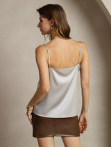[Zilver] SilkSilky-NL Spaghetti Strap Cami-Top 002