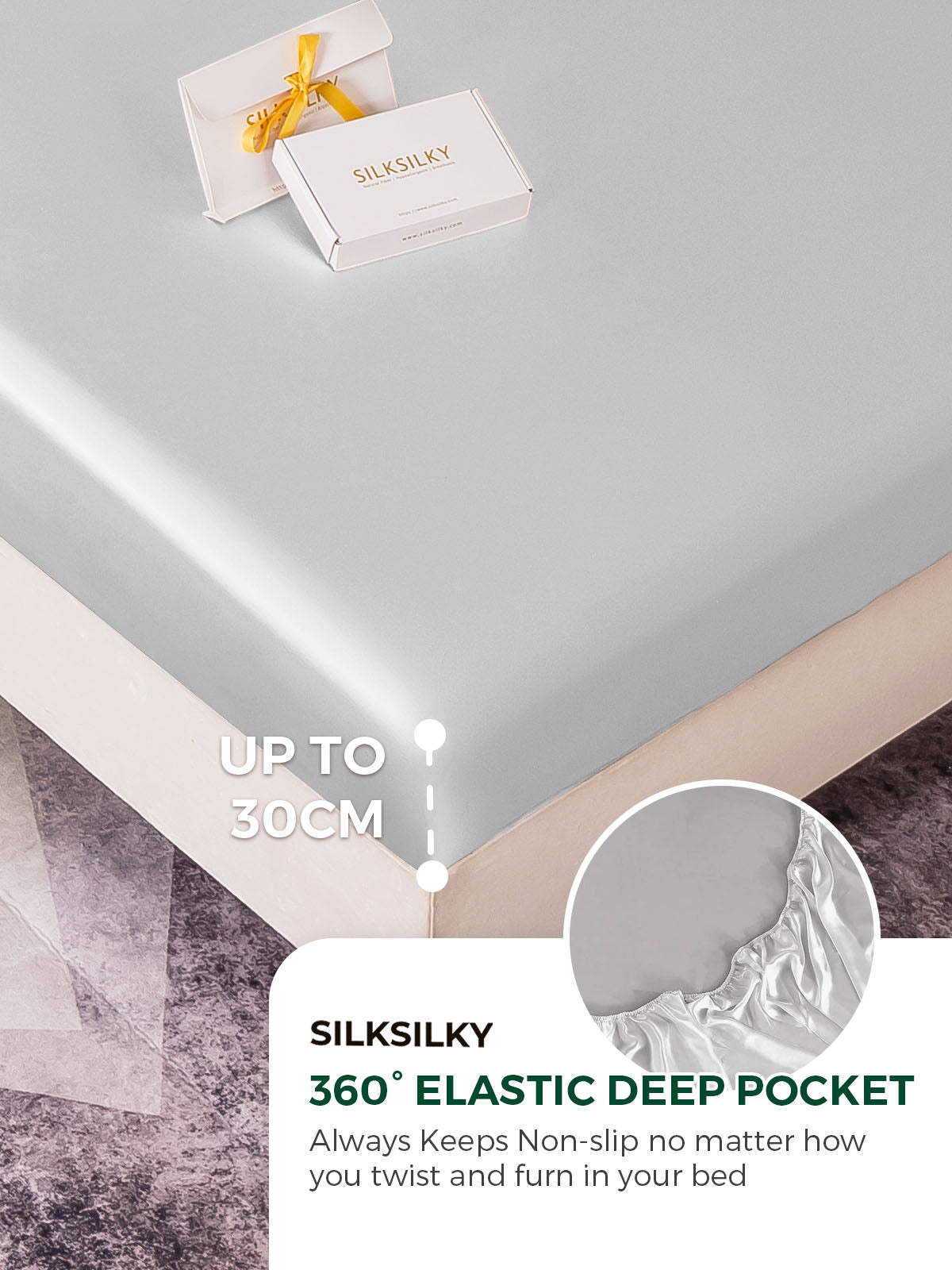 [Zilver] SilkSilky-NL 19Momme Bedding Set 004