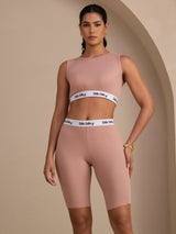 [Roze] SilkSilky-NL Sleeveless Crew Neck Women's Outfit Sets 001