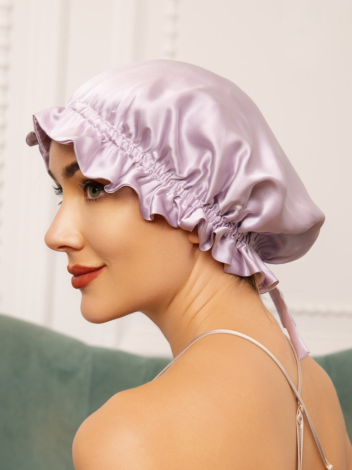 SilkSilky-NL Sleep Cap Lavendel 002