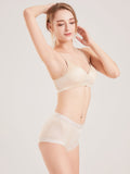 SilkSilky NL Zijde Gebreid Bra Beige 005