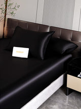 [Zwart] SilkSilky-NL 22Momme Bedding Set 006