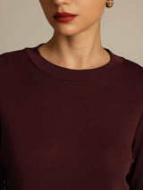 [Windsorwijn] SilkSilky-NL Half Sleeve Crew Hals Dames T-Shirt 004