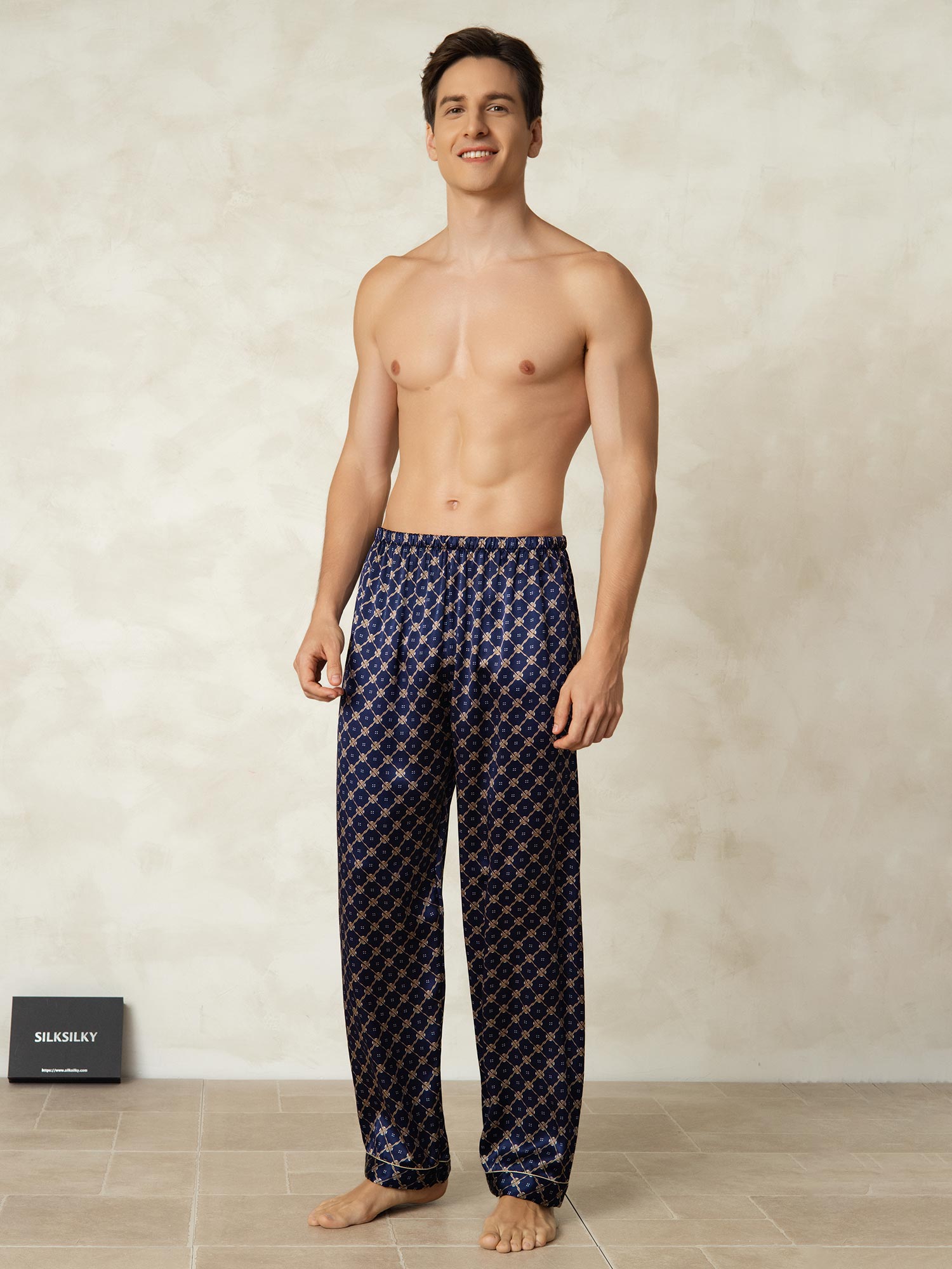 [Marine Ketting] SilkSilky-NL Mens Sleep Bottoms 004