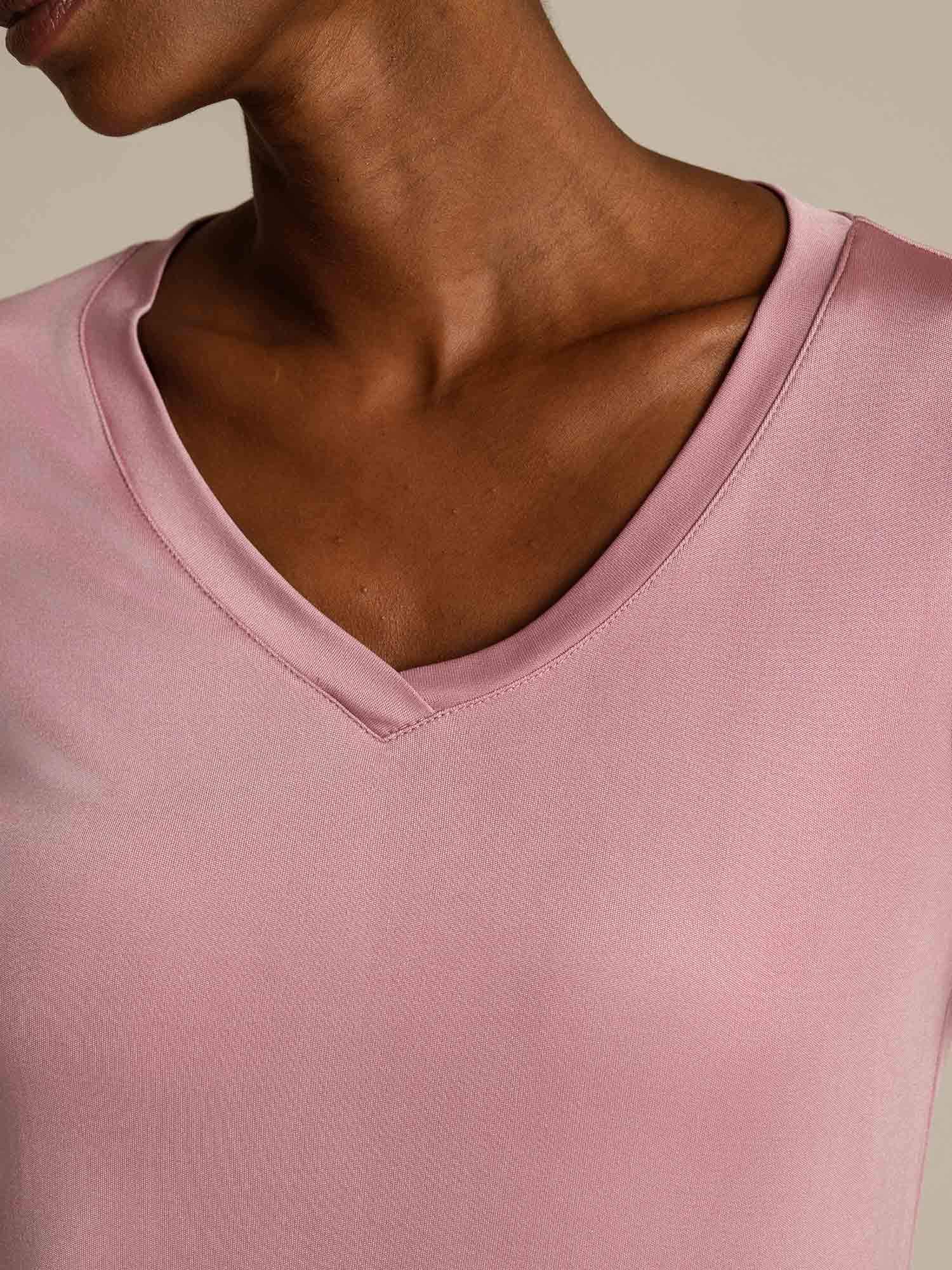 [BleekMauve] SilkSilky-NL Zijde Womens T-Shirt 004