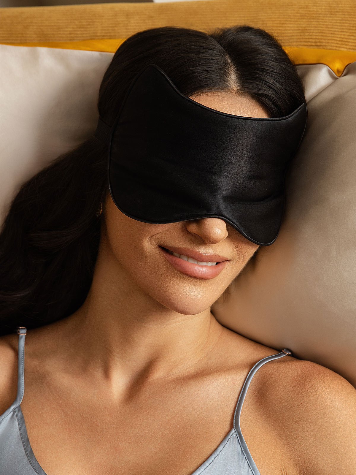 [Zwart] SilkSilky-NL Zijde Eye Mask 001
