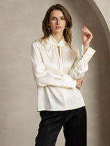 [Ivoor] SilkSilky-NL 19Momme Zijde Womens Shirt 003