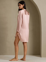 [Toscane] SilkSilky-NL Long Sleeve Lapel Collar Slaap Hemd 002