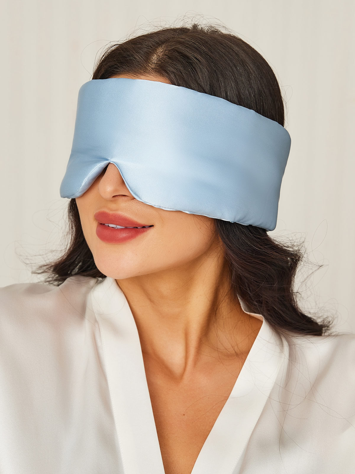 [Lichtblauw] SilkSilky-NL 19Momme Eye Mask 001
