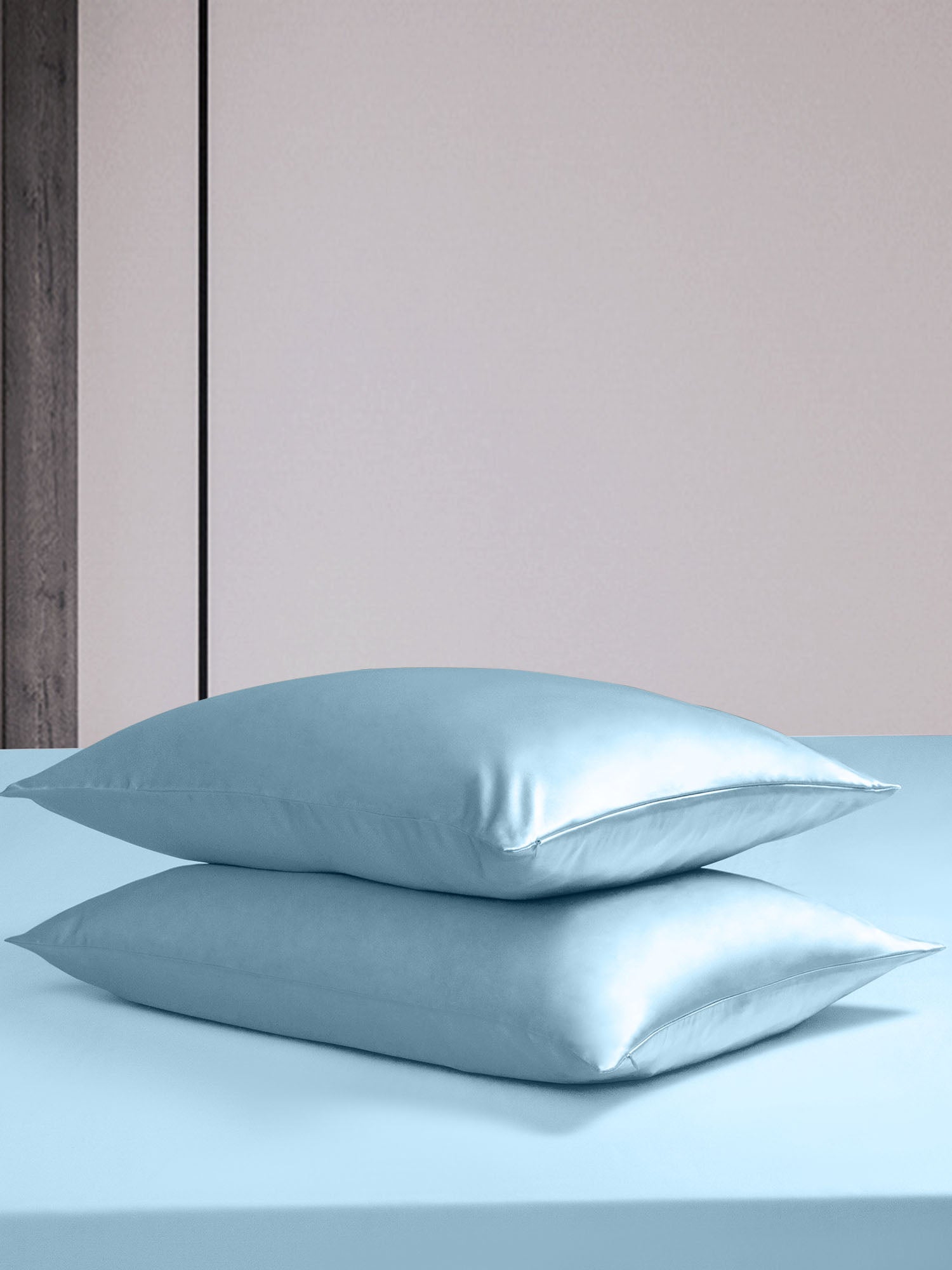 [Lichtblauw] SilkSilky-NL 19Momme Bedding Set 005