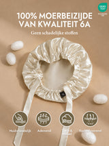 [Beige] SilkSilky-NL Slaapmutsen 002