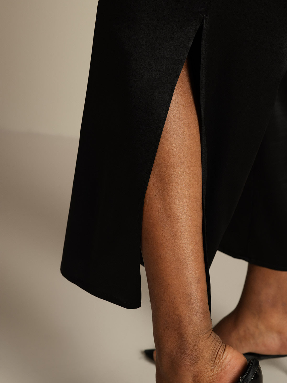 [Zwart] SilkSilky-NL 19Momme Zijde Womens Pants 004