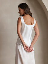 [Wit] SilkSilky-NL Sleeveless Cami-Top 002