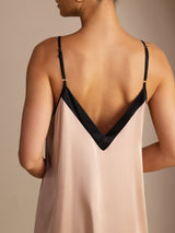 [Toscane] SilkSilky-NL V Neck Jurk 002