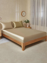 [Beige+Khaki] SilkSilky-NL 19Momme Bedding Set 001