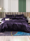 SilkSilky NL 25Momme Pure Silk Bedding Set Donkerpaars 001