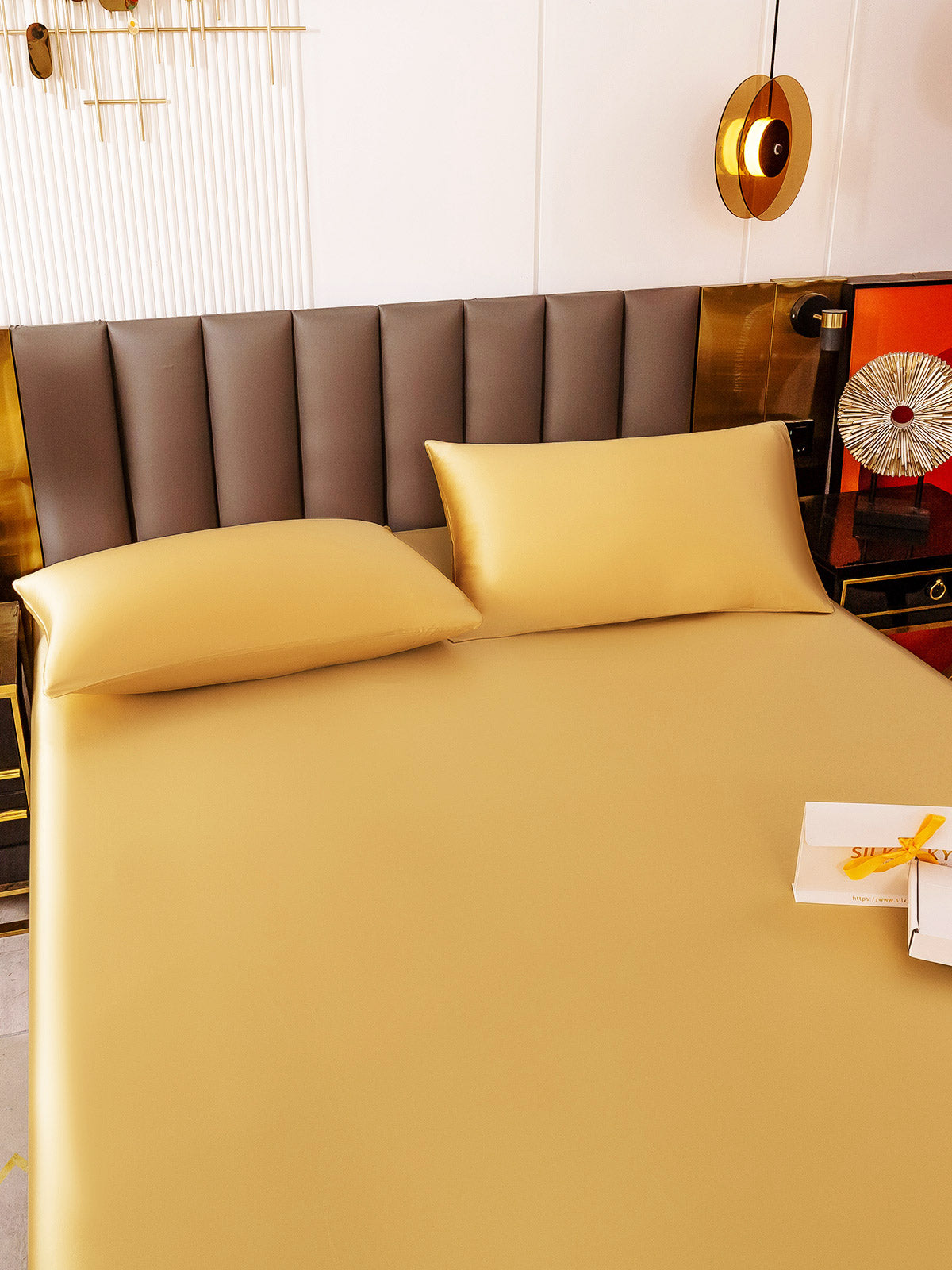 [Champagne] SilkSilky-NL 19Momme Bedding Set 005