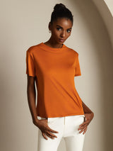 [Oranje] SilkSilky-NL Short Sleeve Dames T-Shirt 004