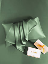 [Grijsachtig Groen] SilkSilky-NL 30Momme Pillowcase 006