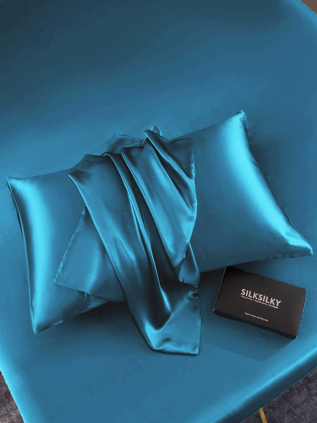 [Koningsblauw] SilkSilky-NL 19Momme Pillowcase 005