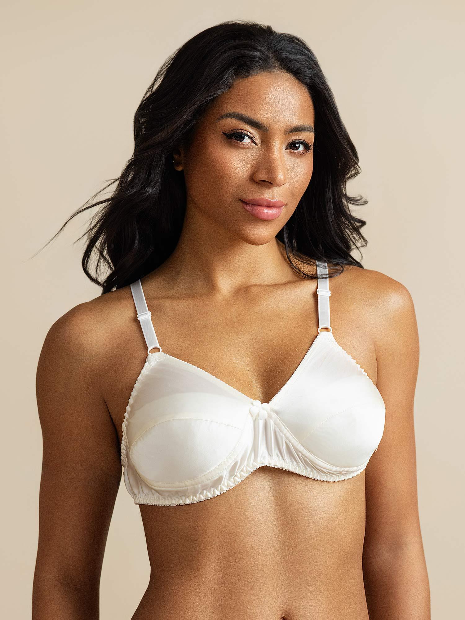 [Wit] SilkSilky-NL Zijde Bra 001,