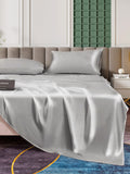 SilkSilky NL 25Momme Pure Silk Bedding Set Zilver 004