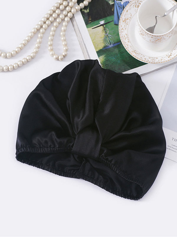 [Zwart] SilkSilky-NL Sleep Cap 002