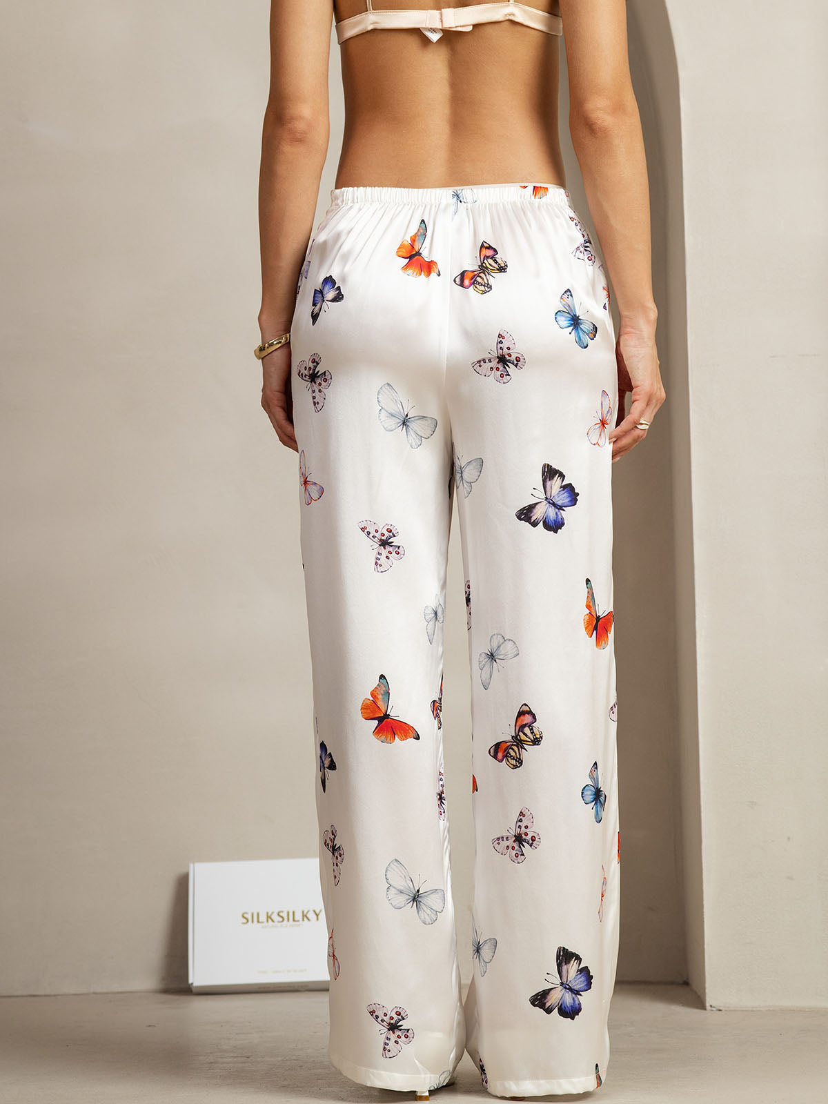 [Witte Vlinder] SilkSilky-NL 19Momme Zijde Womens Pants 002