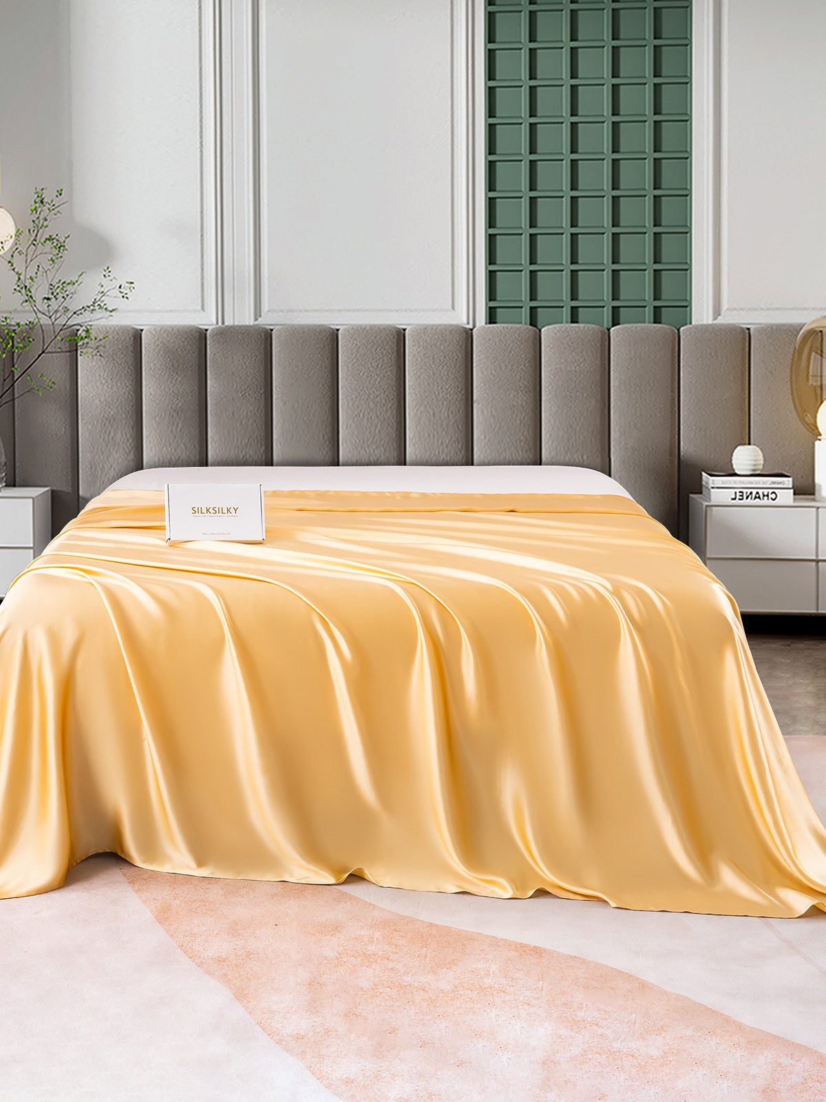 [Champagne] SilkSilky-NL 25Momme Sheet 001