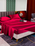 SilkSilky NL 25Momme Pure Silk Bedding Set Wijn 003