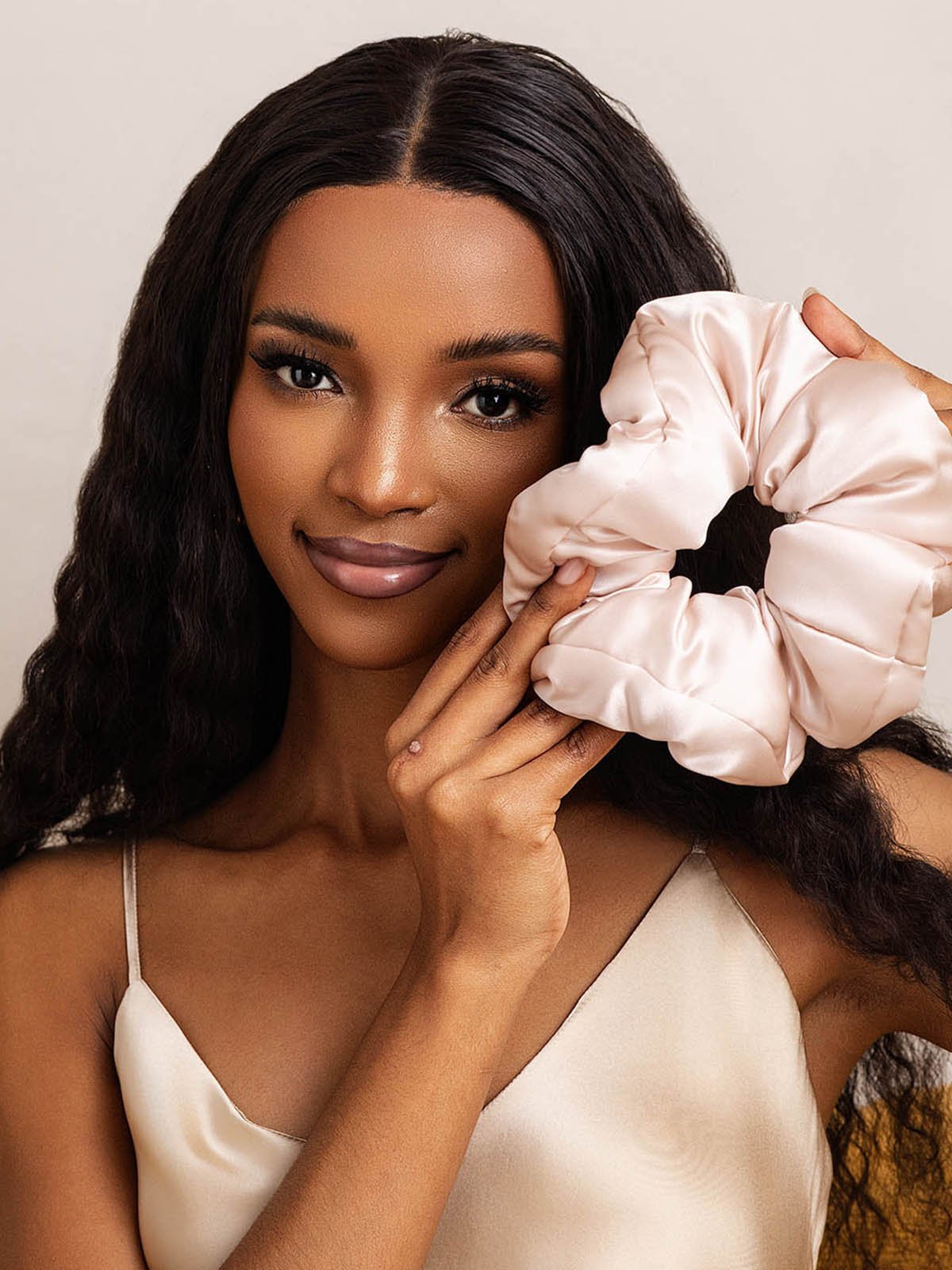 [Roze] SilkSilky-NL Zijde Scrunchie 001