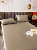 [Khaki] SilkSilky-NL 19Momme Bedding Set 005