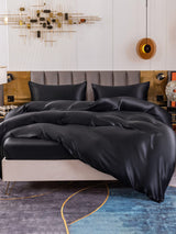 [Zwart] SilkSilky-NL 19Momme Bedding Set 005