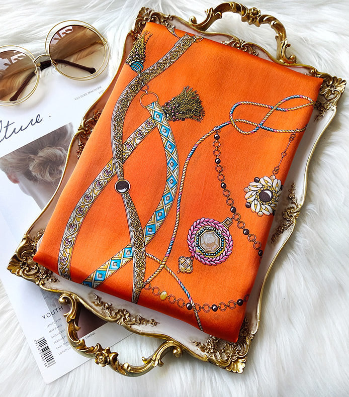 [P018] SilkSilky-NL Pure Silk Scarf 003
