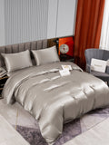 SilkSilky NL 22Momme Pure Silk Bedding Set Grijs 002