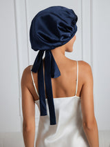 [Donkerblauw] SilkSilky-NL Slaapmutsen 001