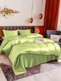 SilkSilky NL 19Momme Pure Silk Bedding Set Mintgroen 003