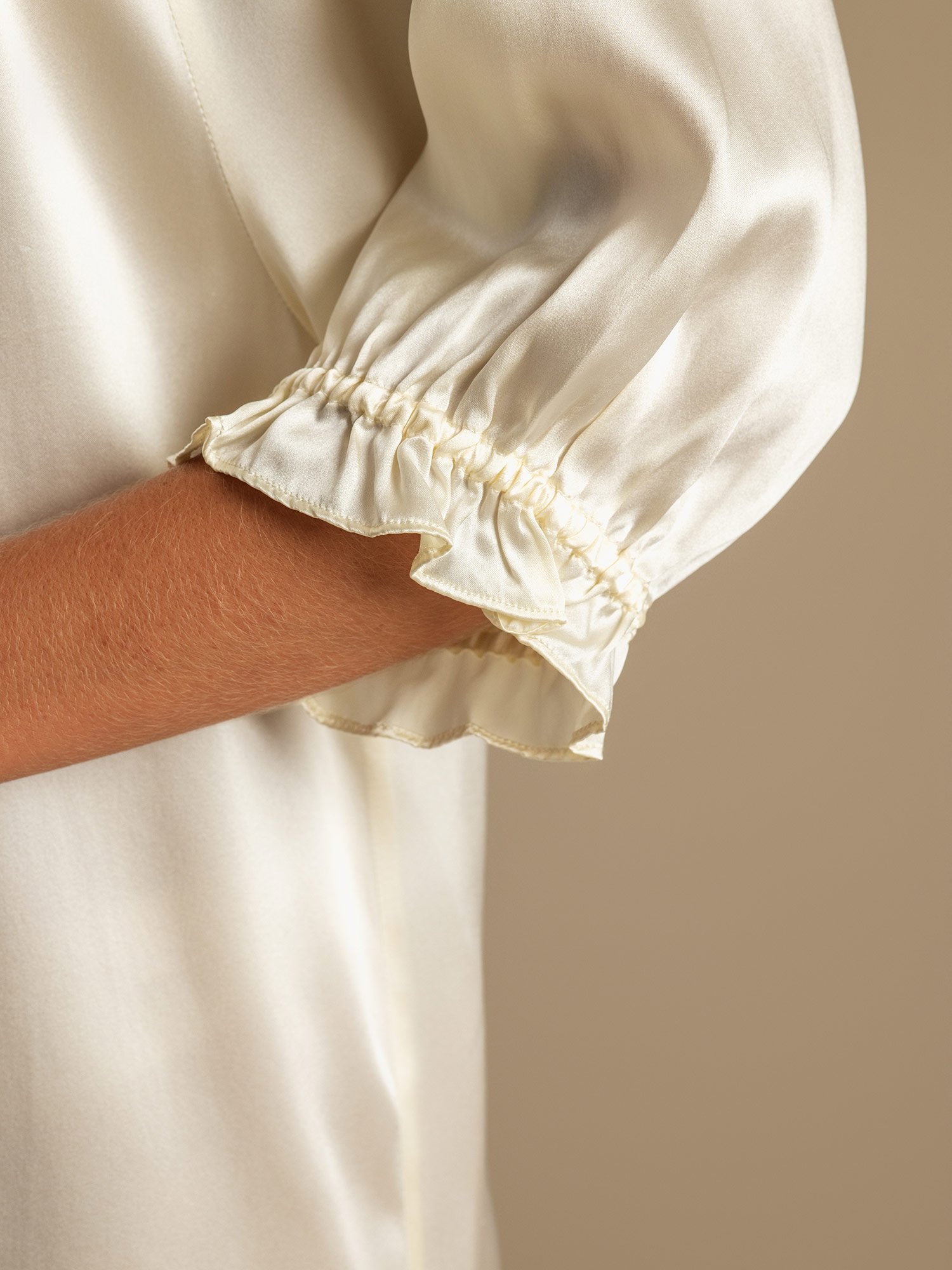 [Wit] SilkSilky-NL Zijde Nightgown 005